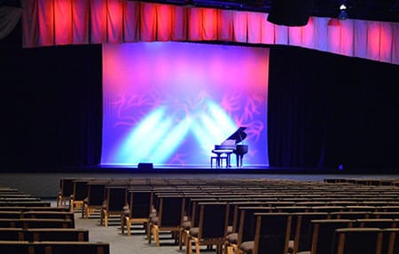 mainstage with piano