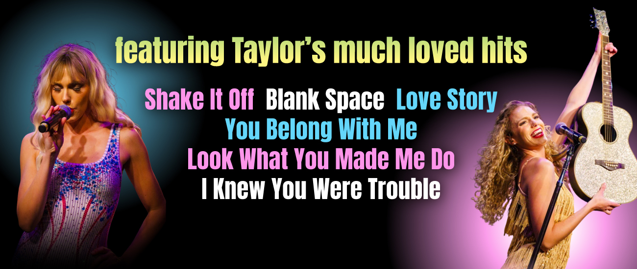 Jennifer Westrip holding guitar and singing - Taylor Swift Tribute