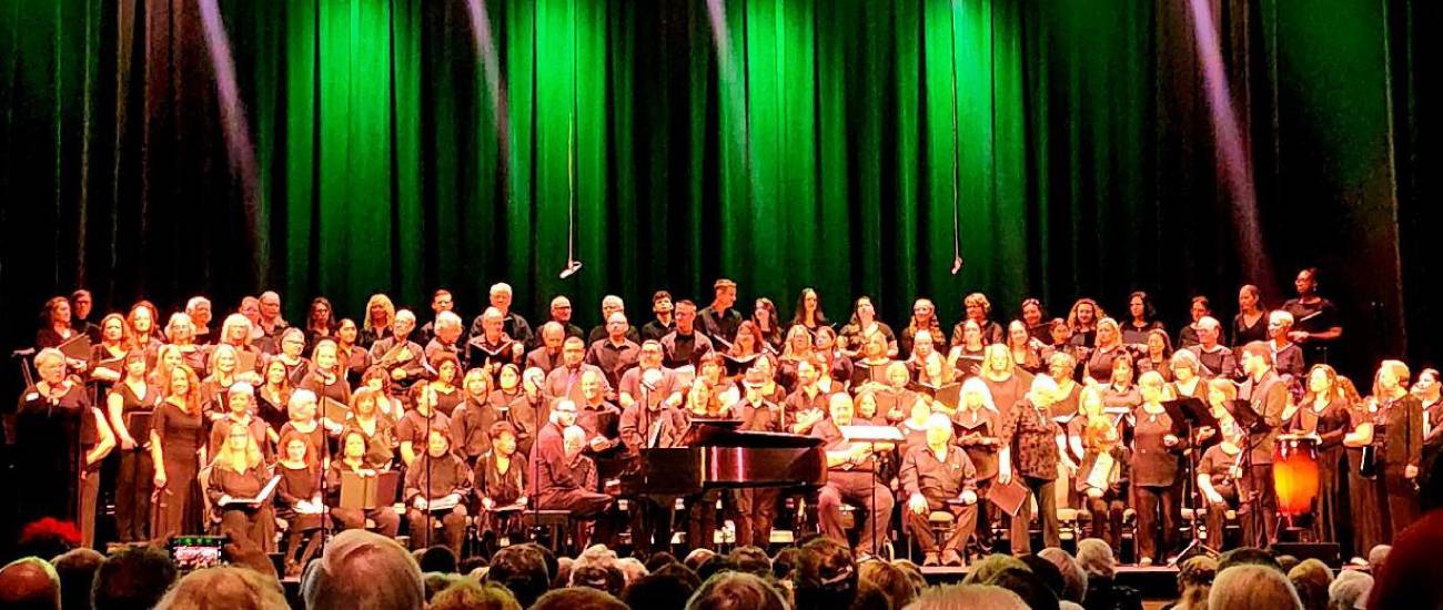 Lake Community Choir on stage